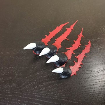 毒液魔爪汽車貼創意3d打印立體劃痕遮蓋擋貼大燈輪眉貼電動車身貼生日禮物 禮物
