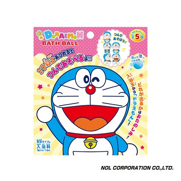 【台灣官方直營】日本NOL-哆啦A夢公仔(可堆疊)入浴球(泡澡球)-1入(清新天空香/洗澡玩具/交換禮物)-快速出貨