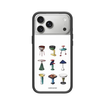 iPhone 17 Pro Max Mod NX -邊框背蓋組合 (相機按鈕) 黑 - Sketch Factory - 檯燈素描