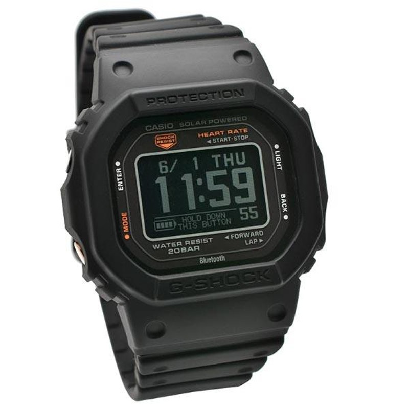 カシオ Ｇショック G-SHOCK G-SQUAD DW-H5600-1JR ワークアウト 心拍 ...