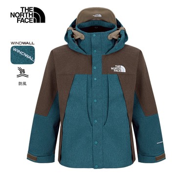 UE男款棕藍拼接WINDWALL防風衝鋒衣｜8E24EA6