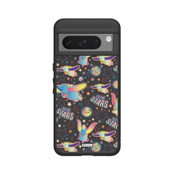 Pixel 8 Pro SolidSuit 黑 - Disney Classics (Disney) - 小飛象 Dumbo - Retro Pattern