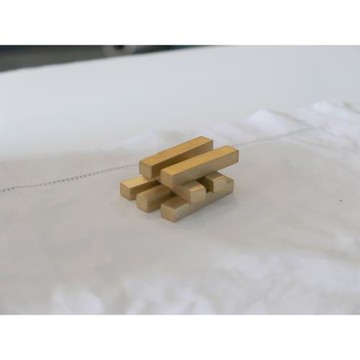 現 黃銅筷架 筷托方形 啞光磨砂 高檔小眾日式餐廳餐具日料樣板間