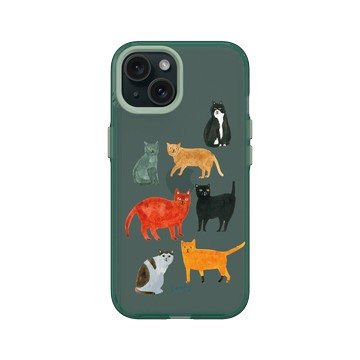 iPhone 15 Clear 憂墨綠 - Soupy Tang 湯舒皮 - Cat Group