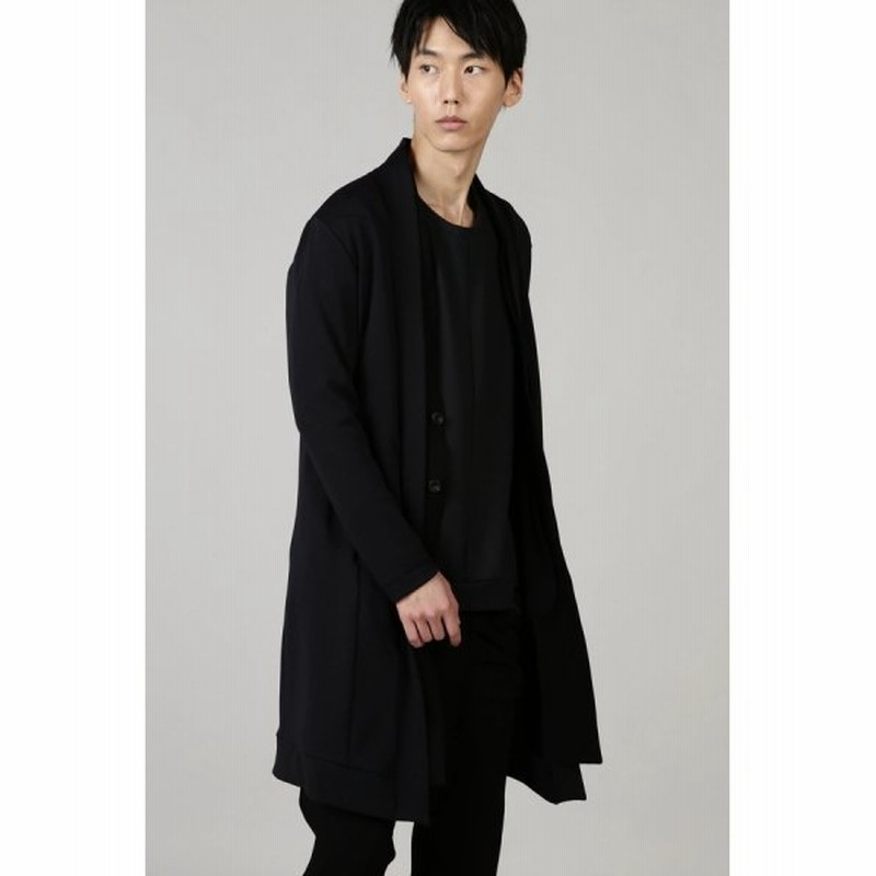Tornado Mart Tornado Mart レイヤードノーカラーコート メンズ ブラック 通販 Lineポイント最大get Lineショッピング