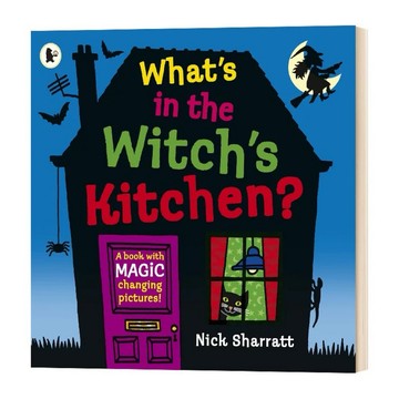 【小彼恩】正版 What’s in the Witch’s kitchen 女巫的廚房有什麼 毛毛蟲 立體翻翻書 特價清