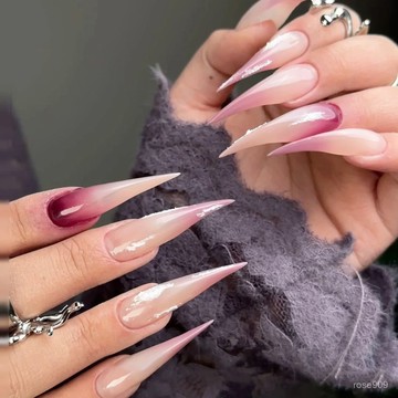 ✨Hannah爆款✨ 裂空爪美甲 龍爪美甲甲片 獸甲鷹爪甲尖型甲模 全貼穿戴甲 透明貼片 穿戴甲