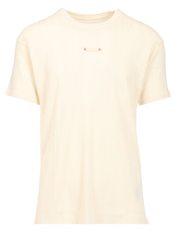 Maison Margiela T-shirt With Ribbed Fabric