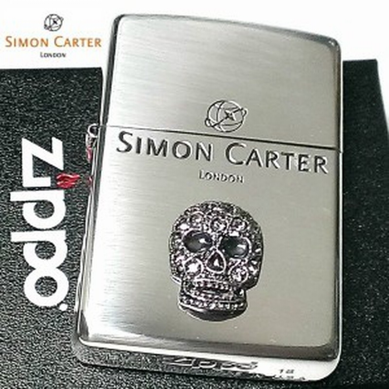 Zippo サイモンカーター ジッポ ライター スカルメタル スワロフスキー ドクロ シルバー 銀イブシ かっこいい おしゃれ メンズ ブランド 通販 Lineポイント最大1 0 Get Lineショッピング