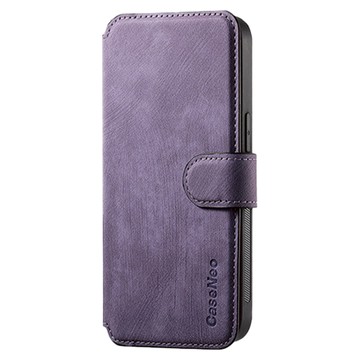 穿山盾 iPhone 16 Pro 適用 MagSafe磁吸分離翻蓋皮套 - 多卡位設計 支架設計 角度可調節  紫色