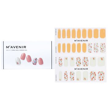 Mavenir Mavenir 指甲貼 (橙色) - # Coral Shell Garden Nail 32pcs-美容工具