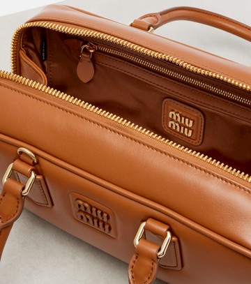 Miu Miu Arcadie leather tote bag