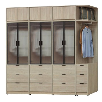 【MUNA 家居】芃芮德8.8X8尺衣櫥組