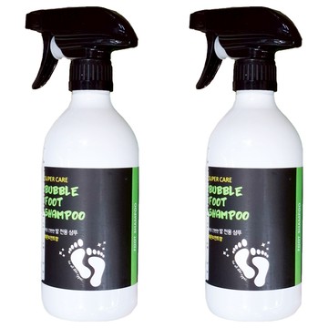 Super Care 泡沫噴霧足部清潔劑  檸檬薄荷香  減少足部癬菌  舒緩肌膚真菌症及腳臭狀況  1瓶  2瓶  500ml