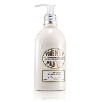 L'Occitane 歐舒丹 杏仁緊膚美體乳Almond Milk Veil(新舊包裝隨機) 240ml/8.1oz-身體護理