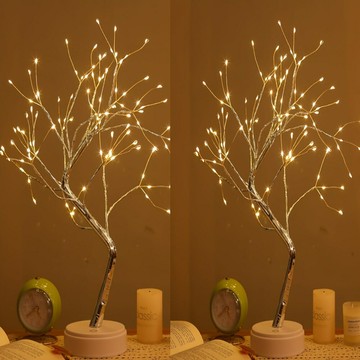 LED燈帶 LED燈條 裝飾燈 連接可裁剪Tabletop Bonsai Tree Lights Table Lamp diy led Artificial