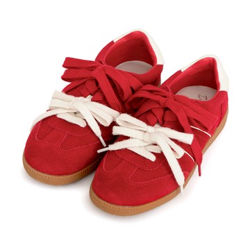 D+AF 雙色鞋帶真皮復古德訓鞋