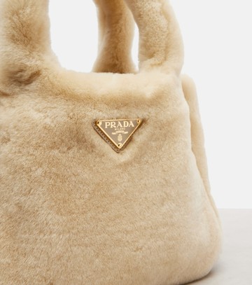Prada Mini shearling top-handle bag