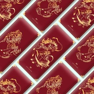 新年禮物 2026 新款高檔 馬年 紅包袋定製logo新年利是封春節過年壓歲錢包通用