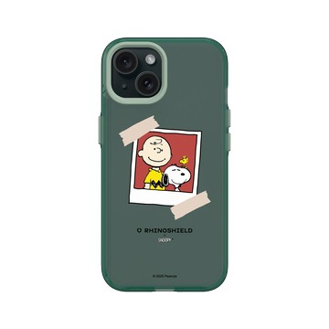 iPhone 15 Clear 憂墨綠 - 史努比 Snoopy - 拍立得-Good Partner