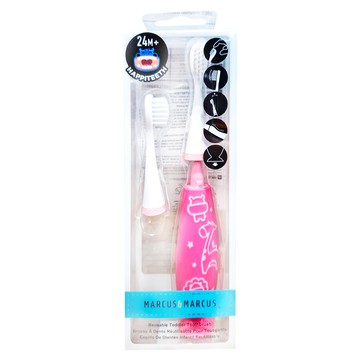 MARCUS&MARCUS 可替換式幼兒學習牙刷 24個月以上  1支  粉