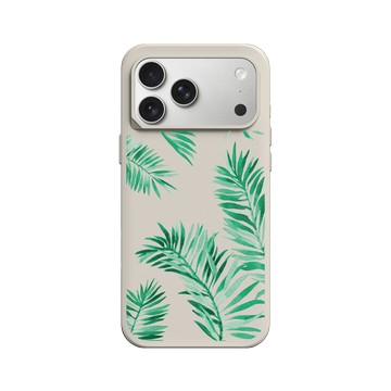 iPhone 17 Pro Max SolidX 貝殼灰 - 花花草草 / Flowers & Plants - 草綠系列-綠葉1