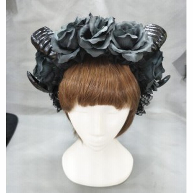 羊角ツノ カチューシャ コスプレ ゴスロリ 悪魔の角をイメージした ヘアアクセサリー 角 魔王 コスプレ 通販 Lineポイント最大1 0 Get Lineショッピング