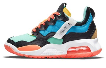 JORDAN MA2 GS BLACK LIGHT BLUE FURY