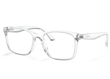 RAY BAN 亞洲版 時尚晶透大鏡面光學眼鏡 RB7059D 2001 透明框 公司貨