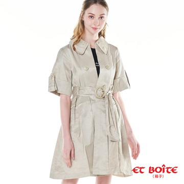 【新年爆殺價↘$388】長版風衣外套(卡其) - BLUE WAY  ET BOîTE 箱子