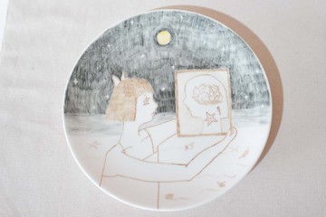 月圓之夜照鏡子盤