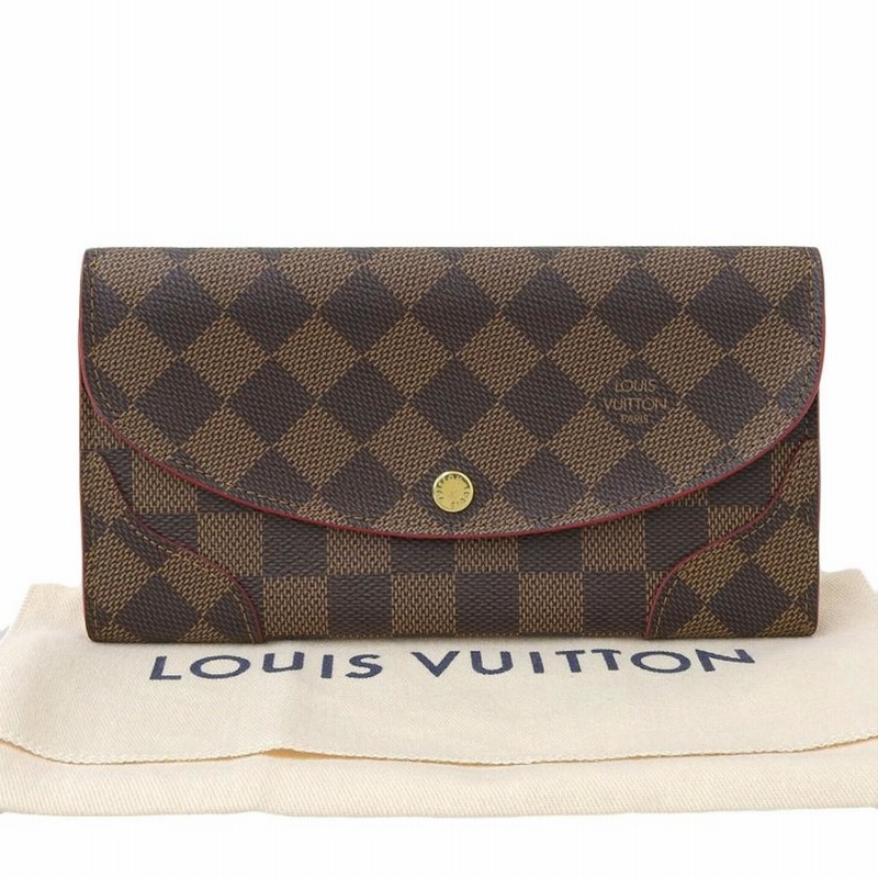 ルイヴィトン LOUIS VUITTON ダミエ ポルトフォイユ カイサ ホック付長財布 スリーズ 赤 M61221 本物保証 布袋付 美品 |  LINEブランドカタログ