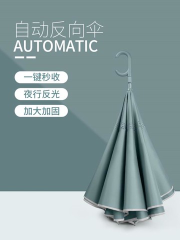 雨傘全自動收反向傘長柄男女大號雙人車用車載防風加大固折疊免持 雙11全館免運