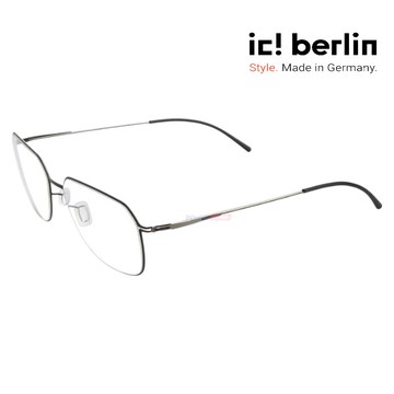 【ic! berlin】Rey Black 德國薄鋼眼鏡 公司貨