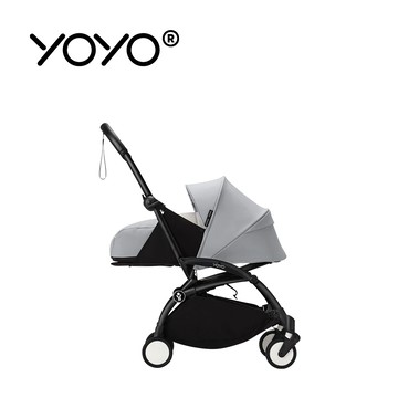 Stokke - YOYO² 法國 0+ 推車組合(含車架)-黑色車架+岩石灰