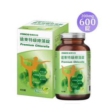 【遠東生技】特級綠藻600錠 (200毫克)
