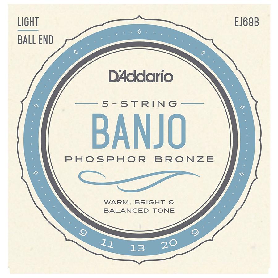 D'Addario D Addario 5-string Ball End Banjo Light 009-020 Phosphor Bronze ダダリオ バンジョー弦 EJ69B