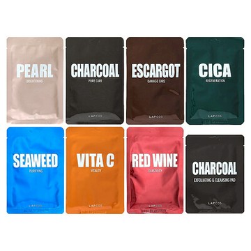 Lapcos, Beauty Buffet II，多款美容片裝面膜組合，7 片面膜 + 1 片清潔墊