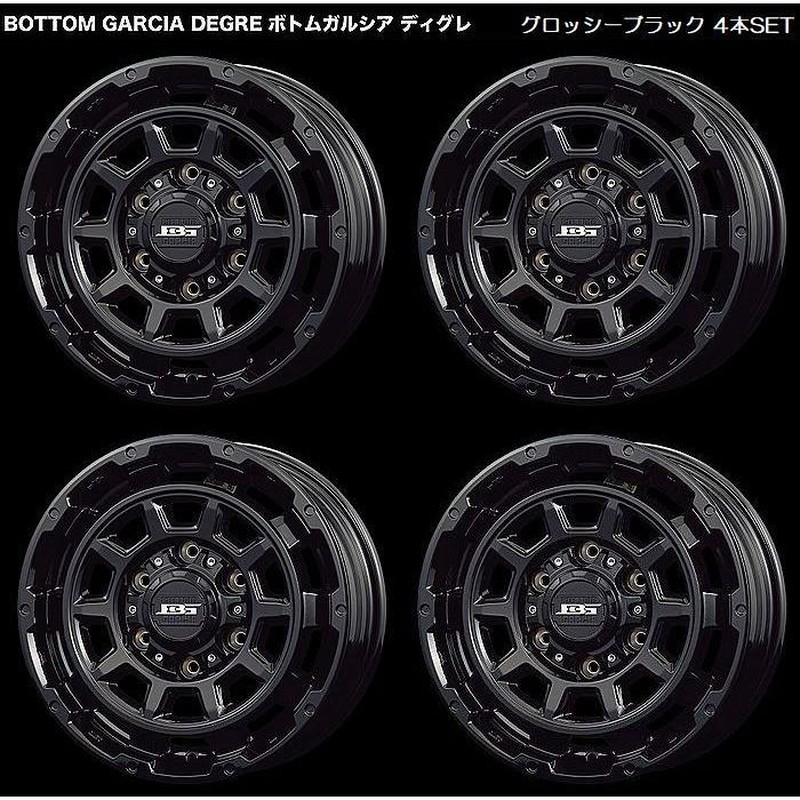 15インチ4本SET 200系ハイエース2/4WD適応ボトムガルシアディクレアルミホイール[15インチ6J-33/6穴/PCD139.7/ハブ径106]※カラー選択必要※代引不可  | LINEブランドカタログ