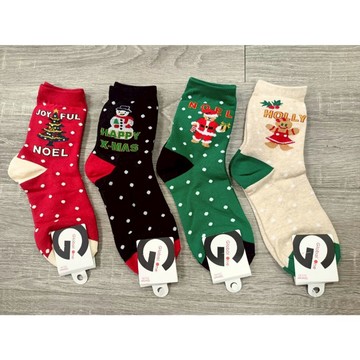 韓版聖誕襪 聖誕熊襪 節慶襪子 中筒襪 聖誕老人襪 薑餅人襪 聖誕樹襪子 交換禮物襪 塗鴉風雪人襪 台灣出貨 台灣賣家