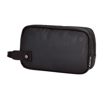 城市旅行 Tech Kit 3C配件收納袋 方型  直立式設計  防潑水耐磨布料  大容量多層內袋  金屬黑  1個