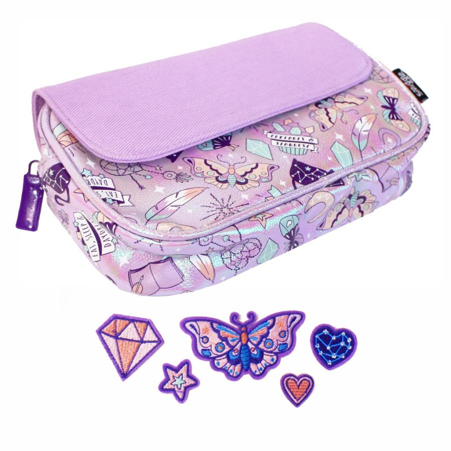 筆箱 DIY ペンケース セット smiggle スミグル  Daydream Diy Kit Pencil Case Lilac 女の子 メール便