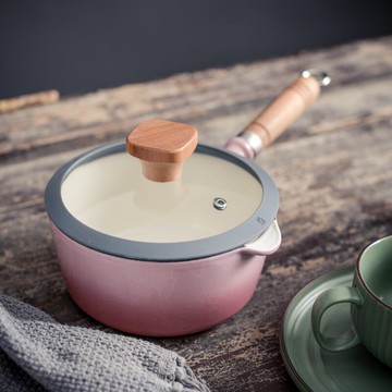 小幸福小奶鍋寶寶輔食鍋嬰兒家用不粘鍋煮面熱奶一人家用輔食湯鍋