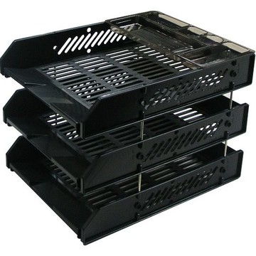 DR423 三層公文架(附筆盤)