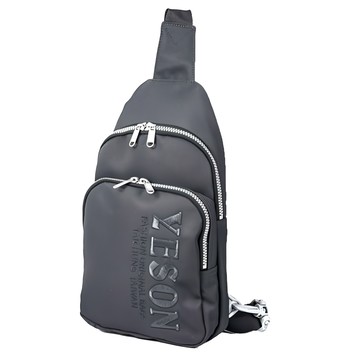 YESON 永生牌 斜肩包 1016 灰色 35 x 20 x 6cm 運動休閒斜背包  1個