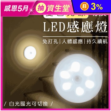 雙色光源切換LED感應燈
