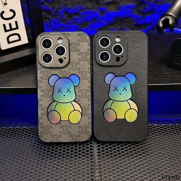 🔥 卡通 鐳射暴力熊 iPhone手機殼 14 13 12 11 pro Max XS XR SE 8plus防摔 保