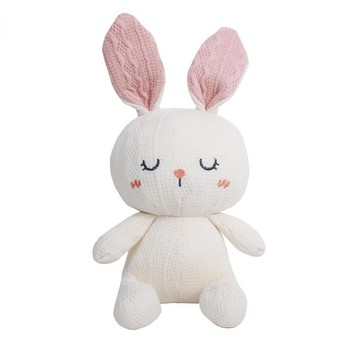 b&h 可愛高毛線針織公仔 20cm - 兔子