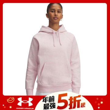 【UNDER ARMOUR】UA 女 Rival Fleece 長袖帽T_1379500-648