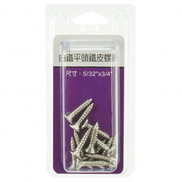 563 白鐵平頭螺絲 5/32x3/4"